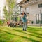 Newhouse Lighting 9 ft. 8 in. Outdoor String Light Poles for Outside Lights for Garden, Patio and Backyard Decor, 2PK NHSLP-2P - alternate 8